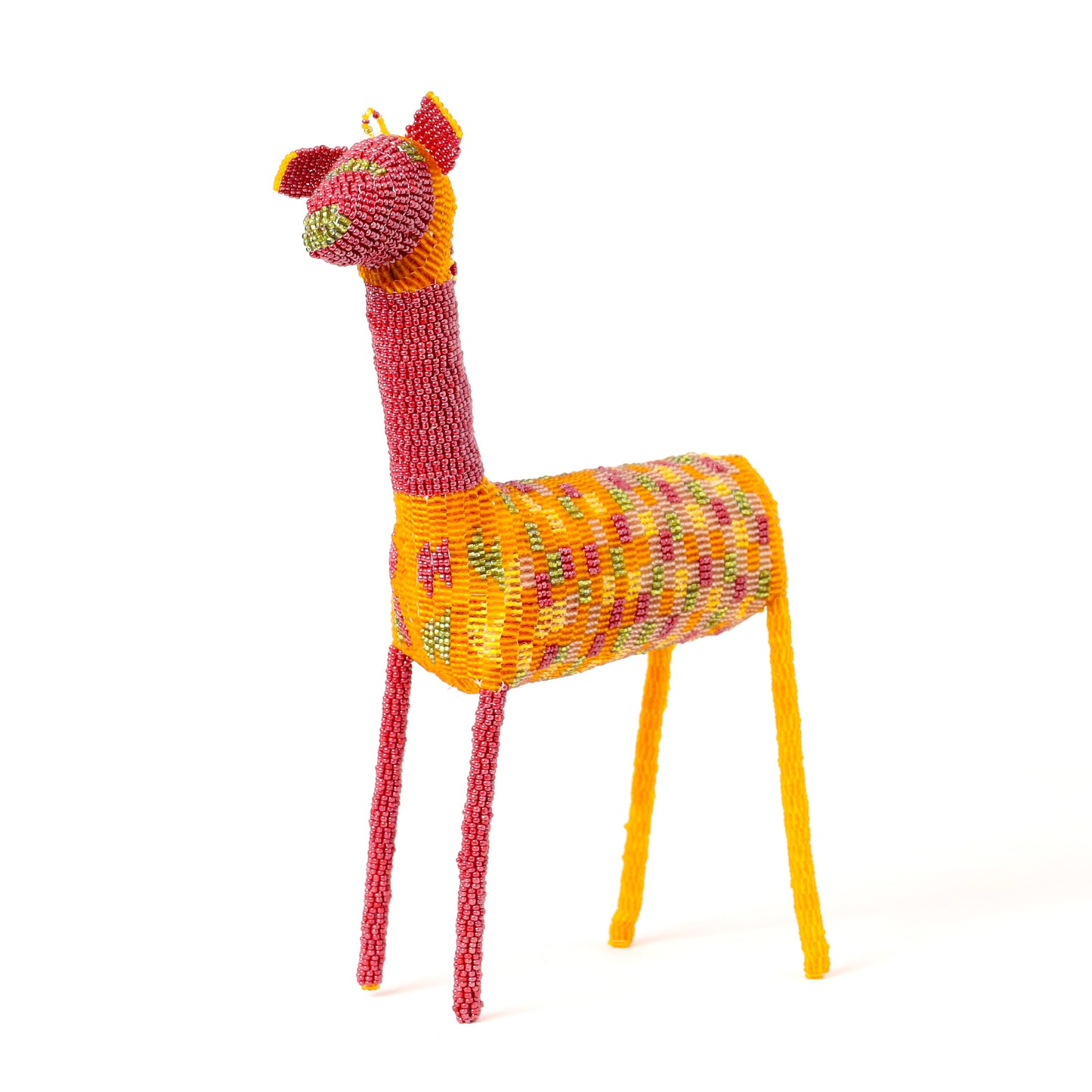 beaded giraffe art