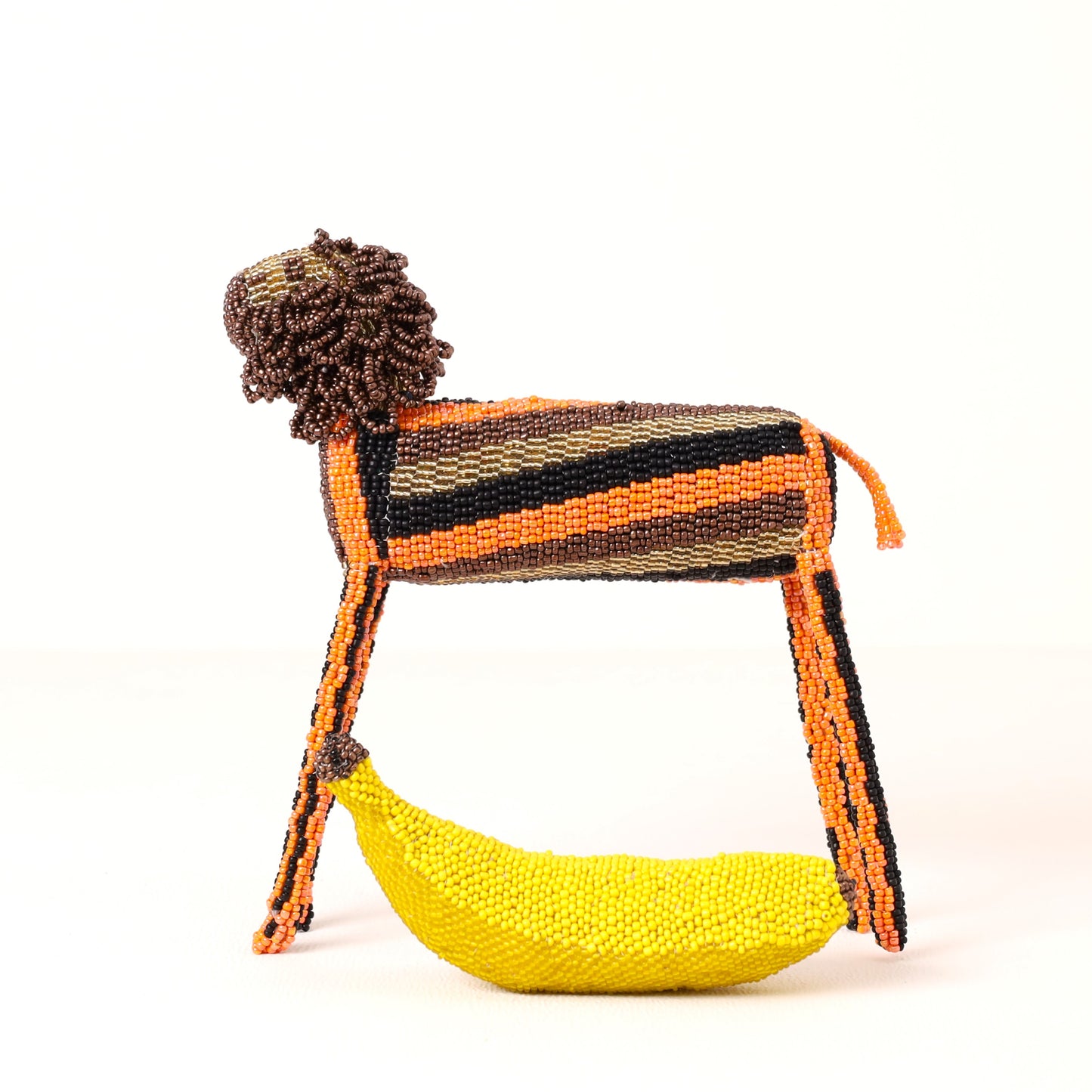 beaded lion art
