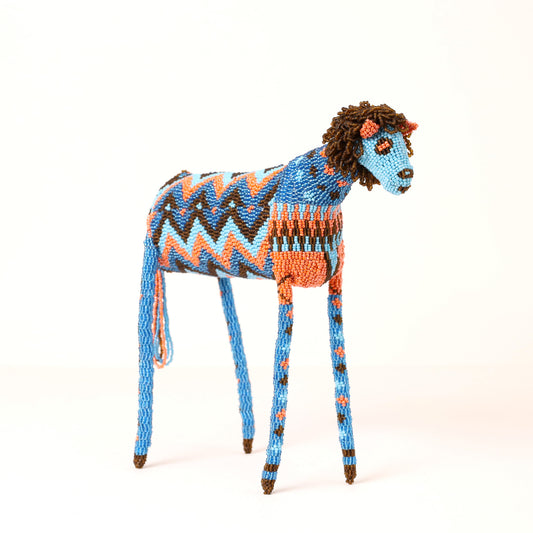 beaded lion art
