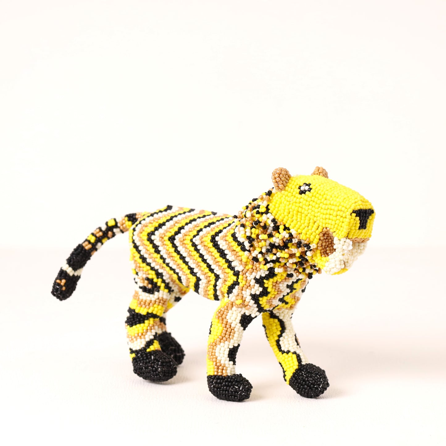 beaded lion art