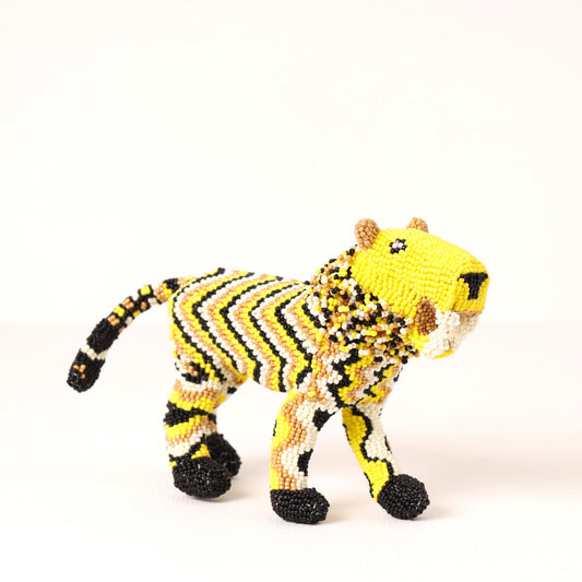 beaded lion art
