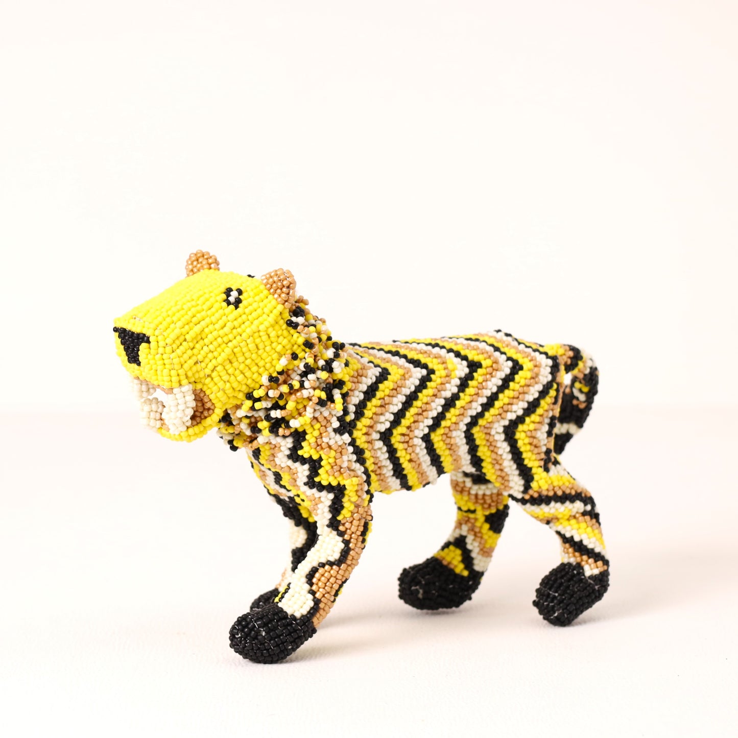 beaded lion art