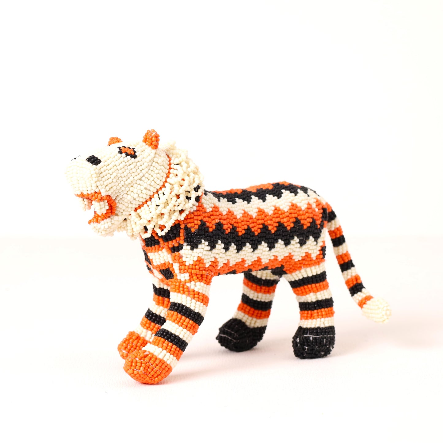 beaded lion art
