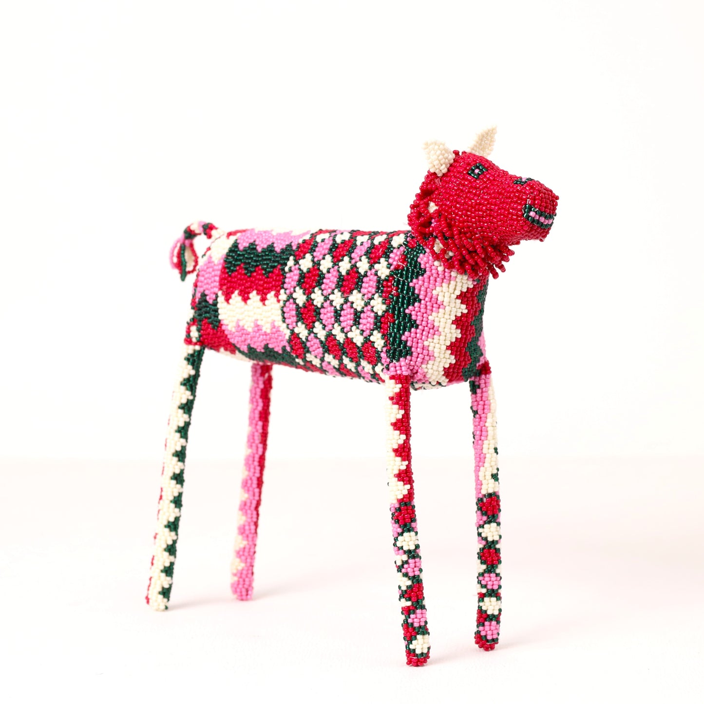 beaded lion art