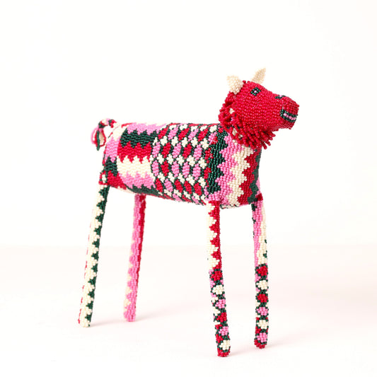 beaded lion art