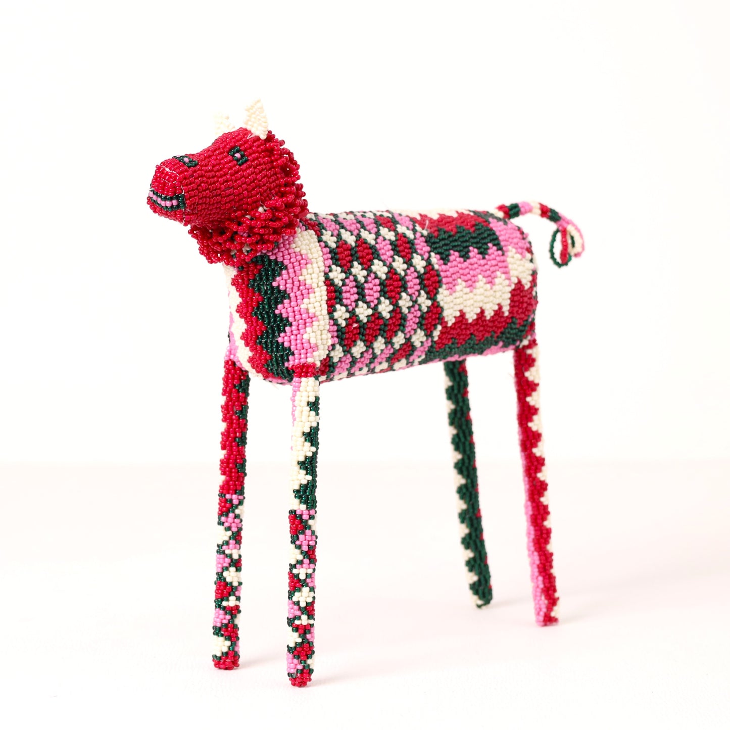 beaded lion art
