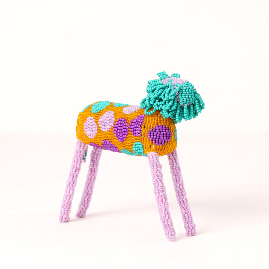 beaded lion art