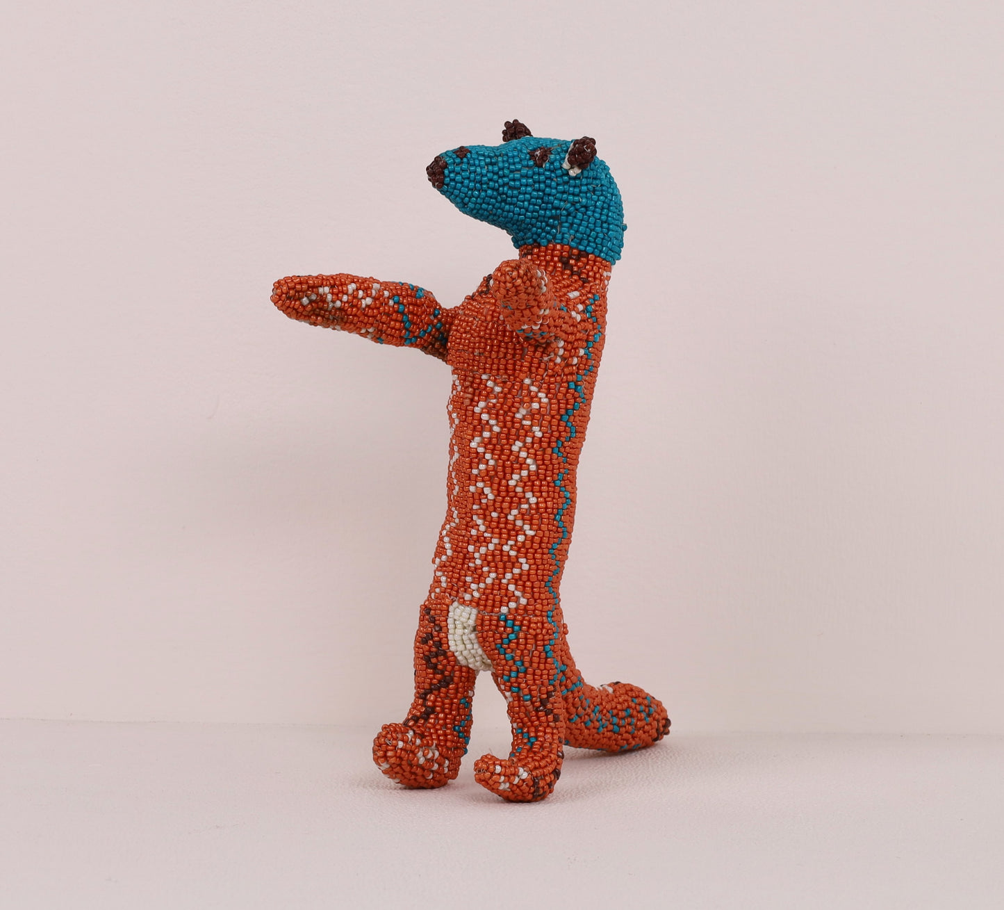 beaded meerkat art