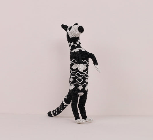 beaded meerkat art