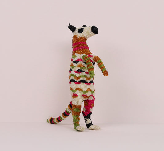 beaded meerkat art