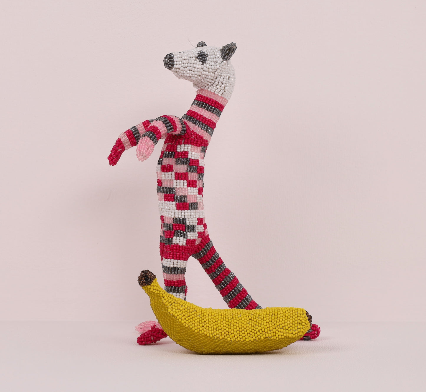 beaded meerkat art