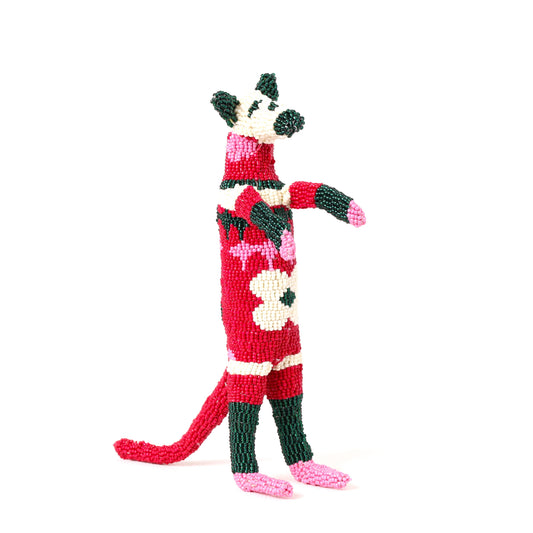 beaded meerkat art