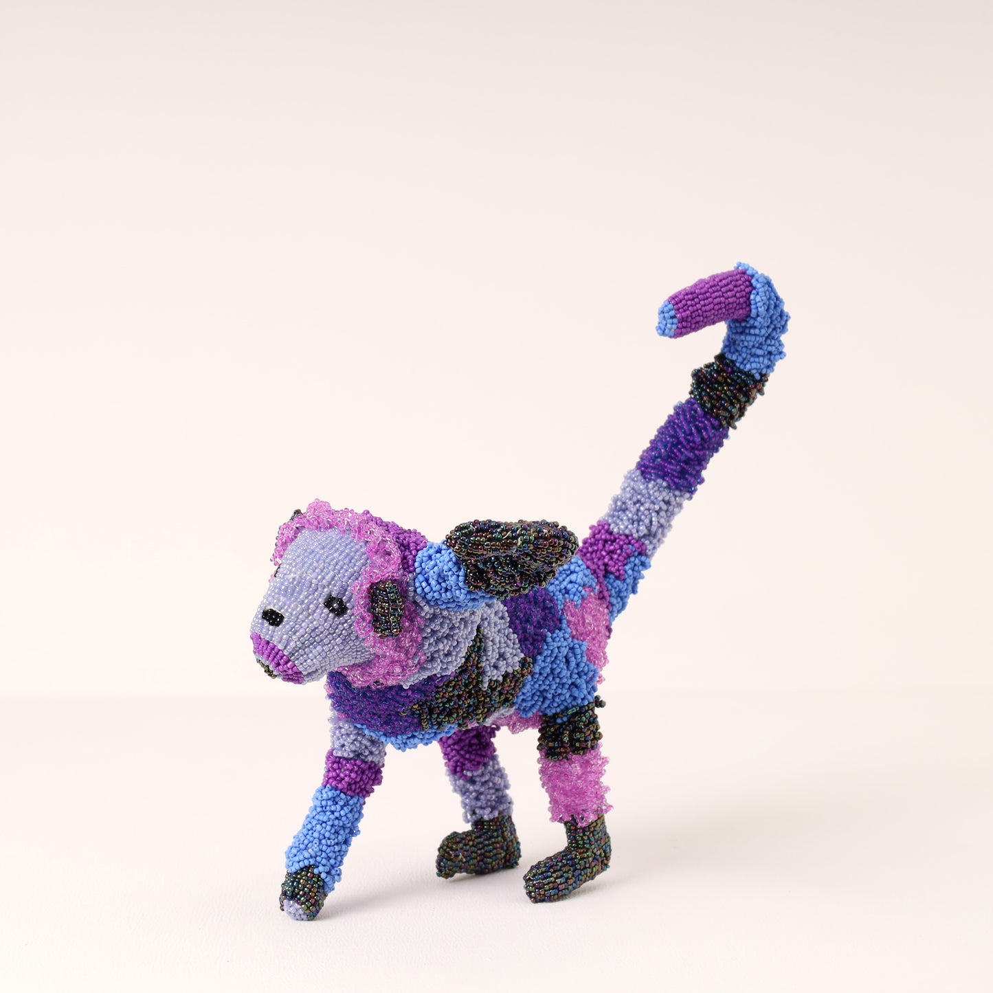 beaded monkey art