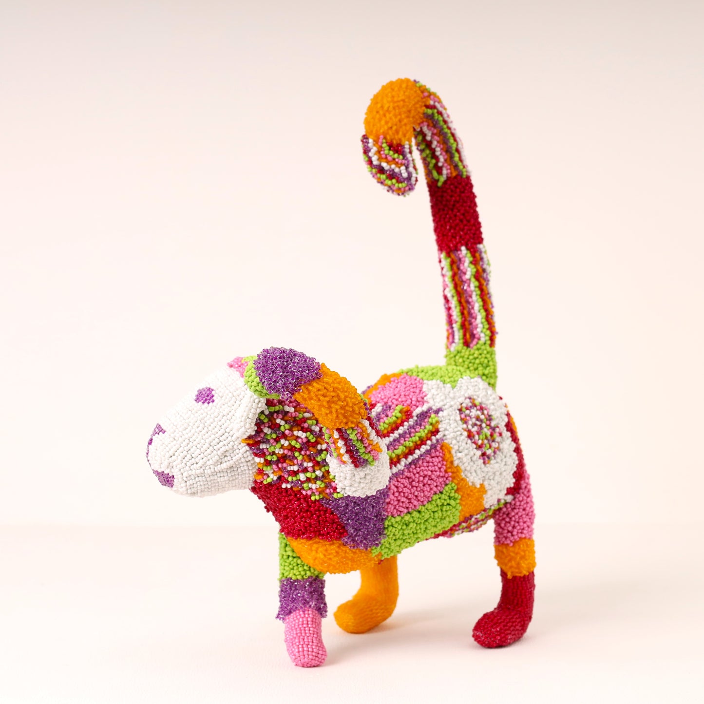 beaded monkey art