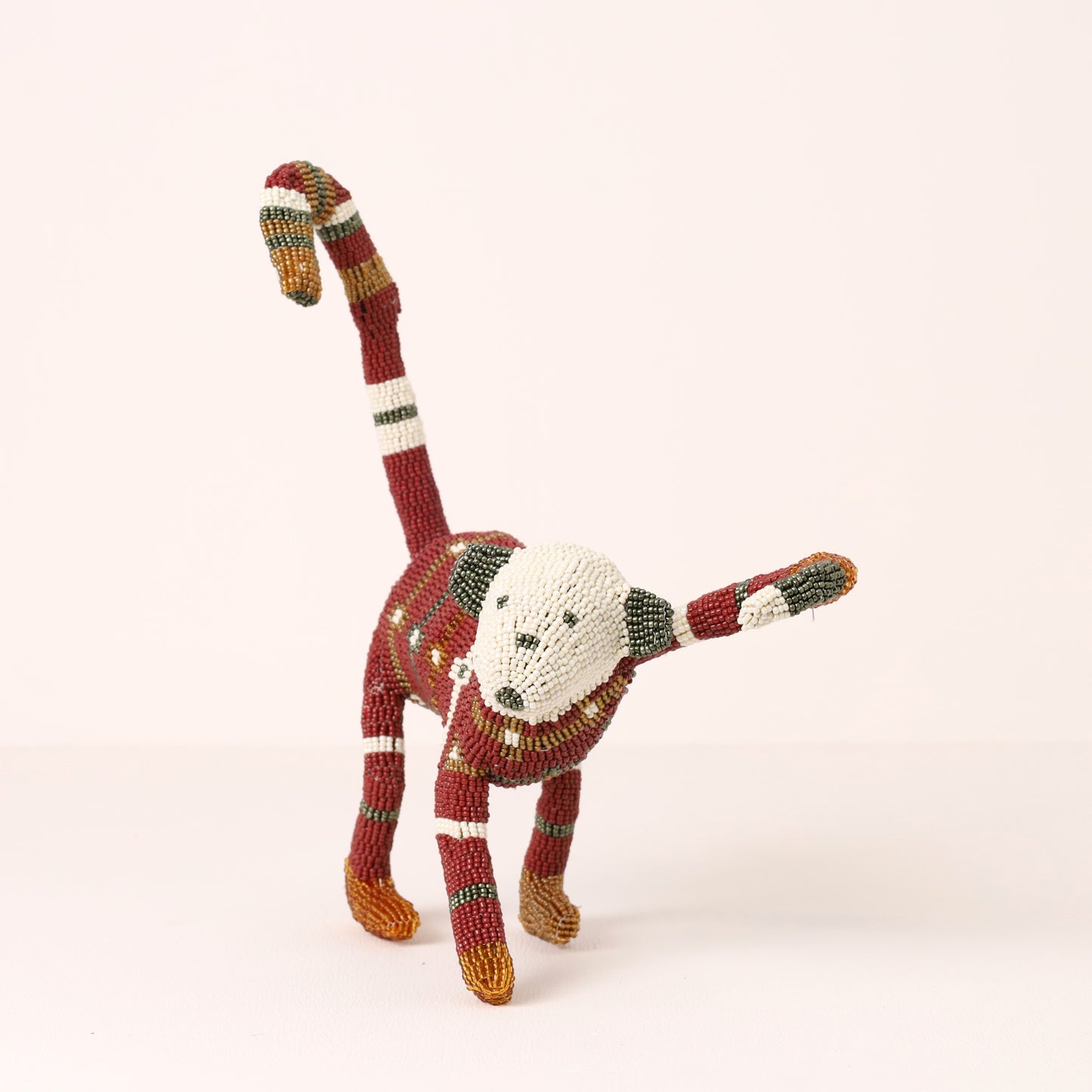 beaded monkey art