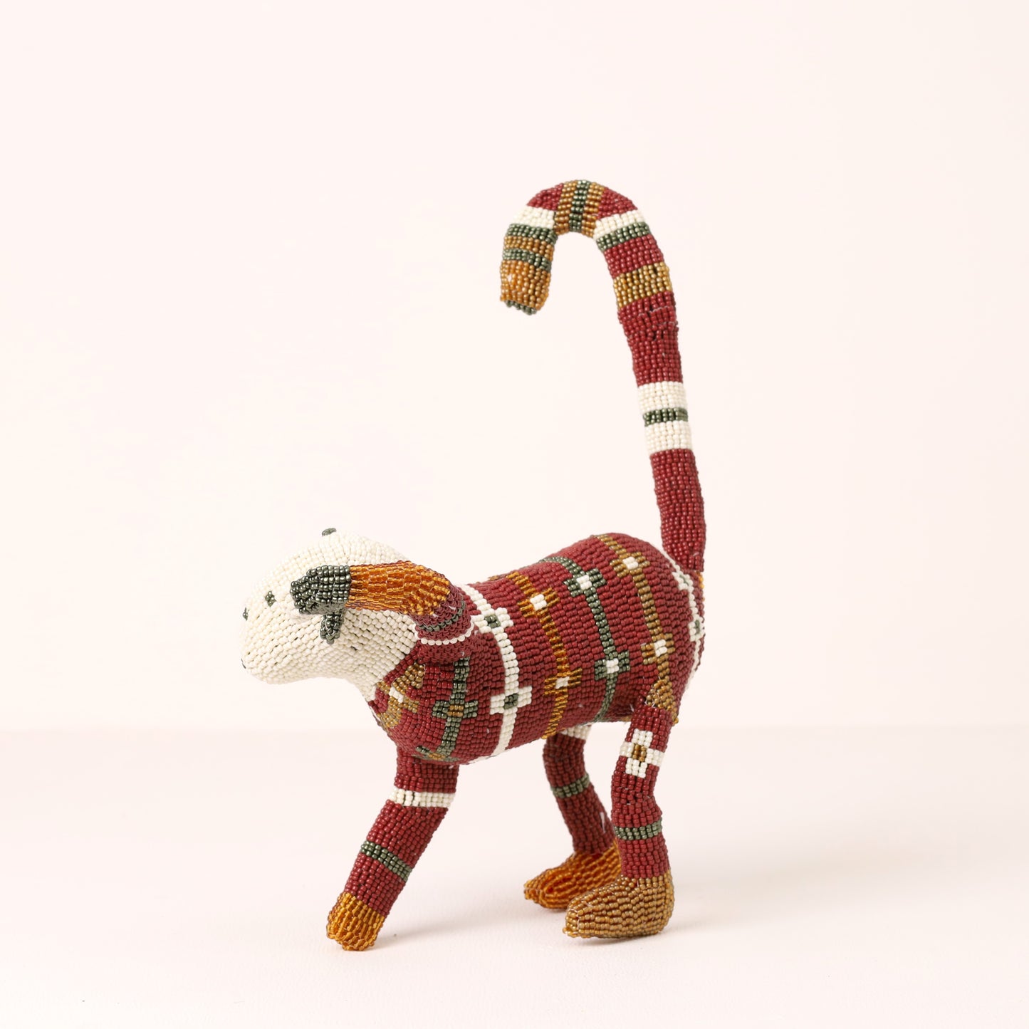 beaded monkey art