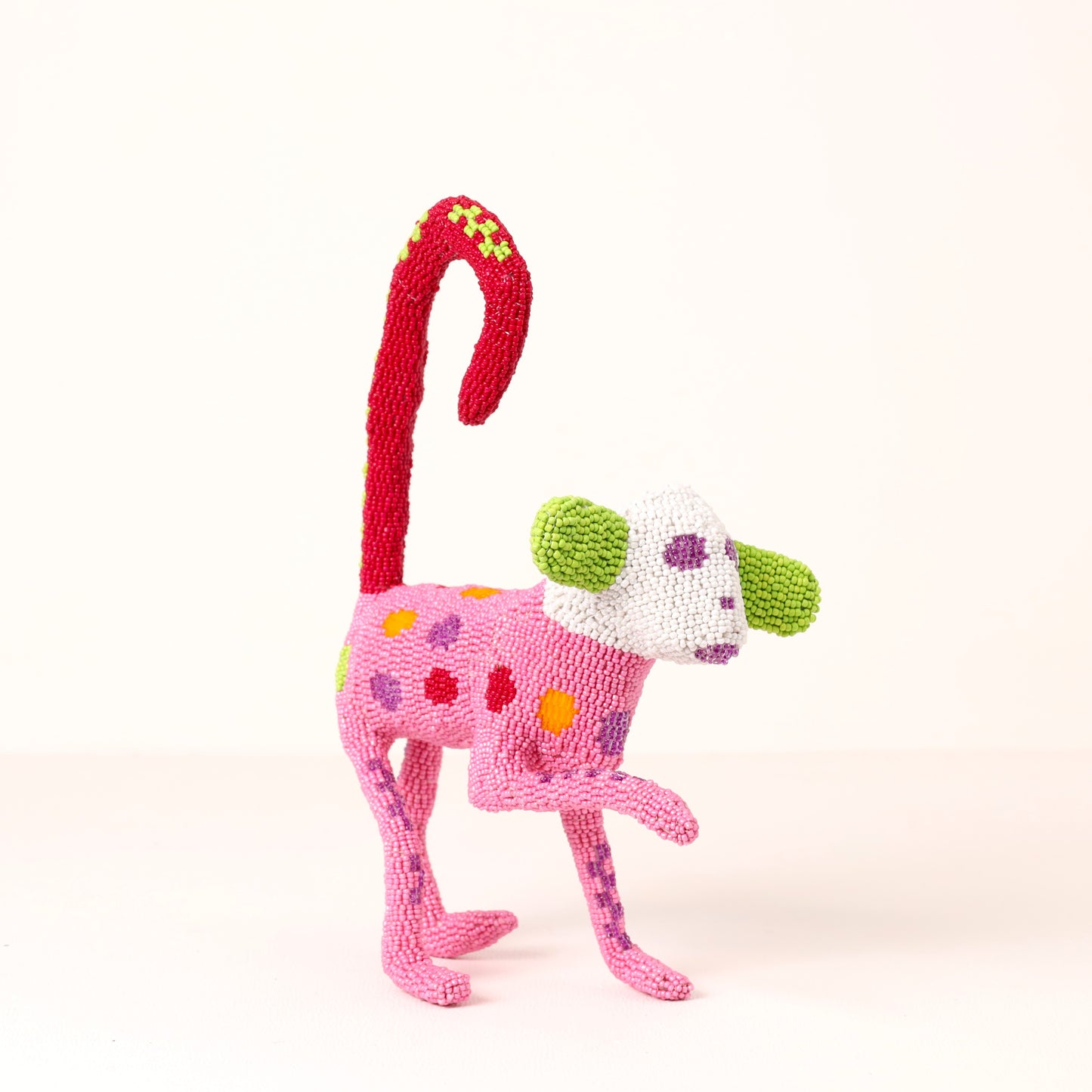 beaded monkey art