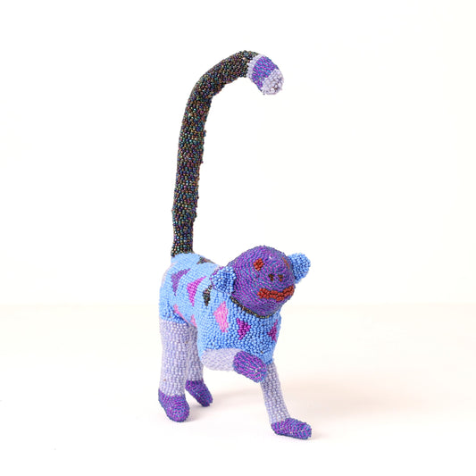 beaded monkey art