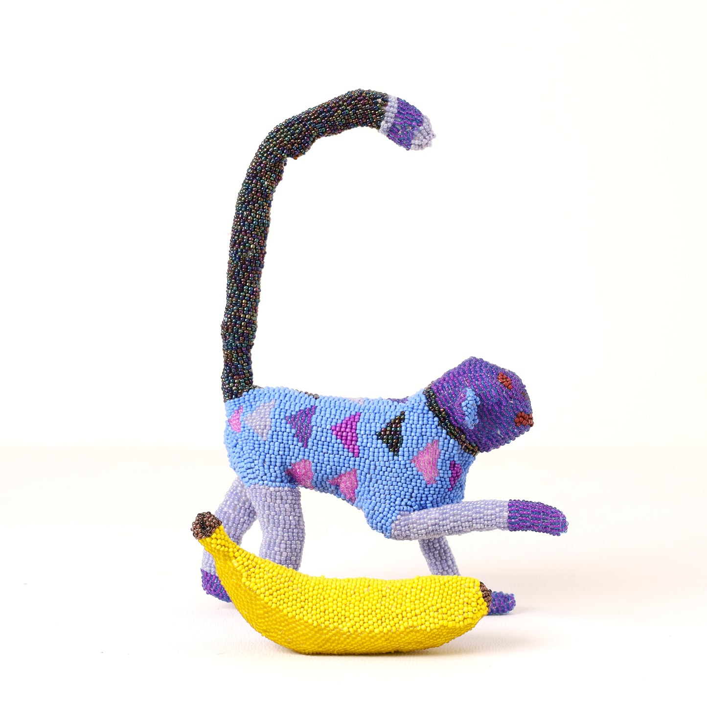 beaded monkey art