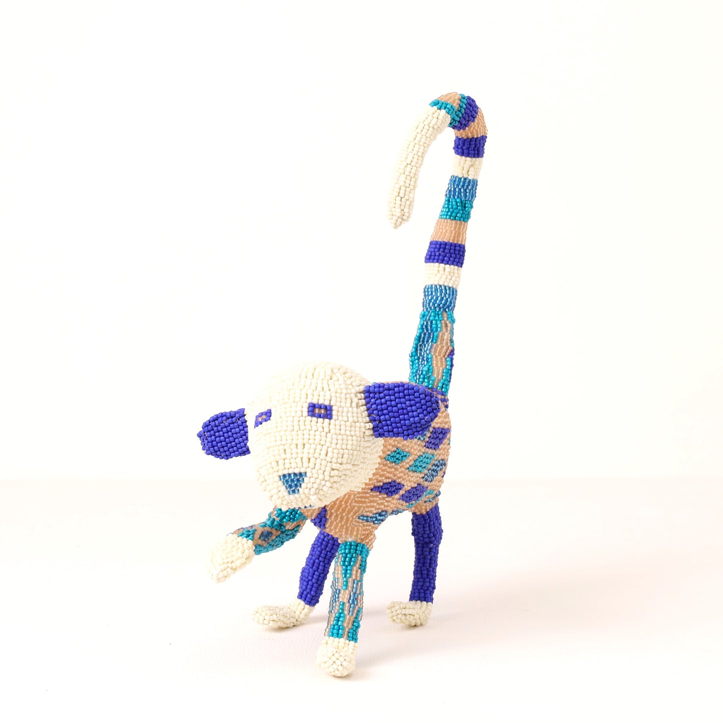 beaded monkey art