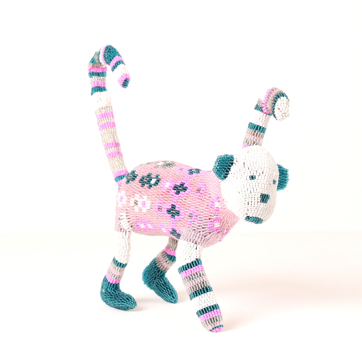 beaded monkey art