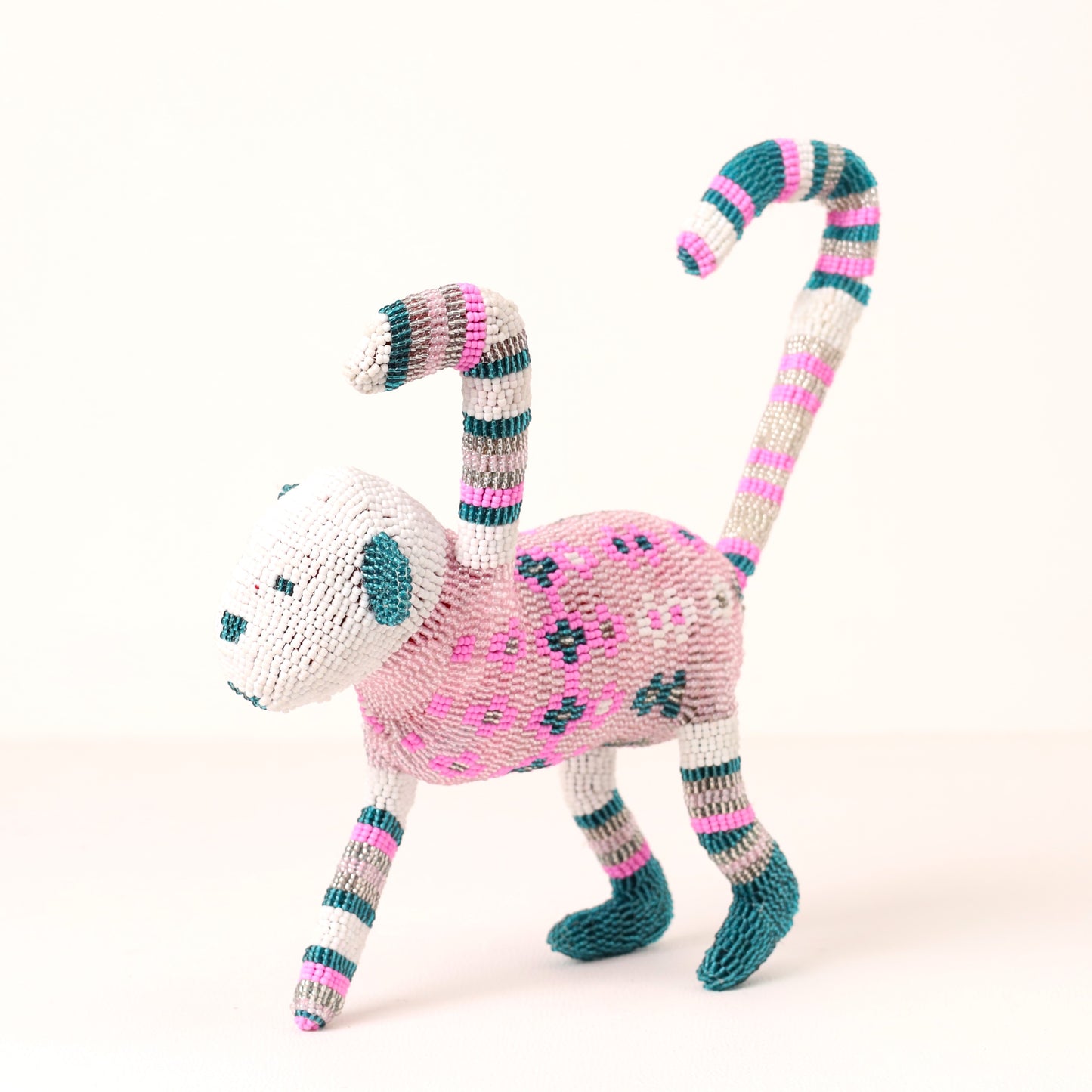 beaded monkey art