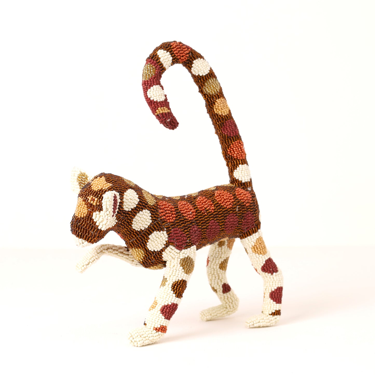 beaded monkey art
