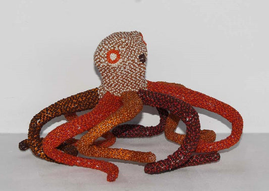 beaded octopus art