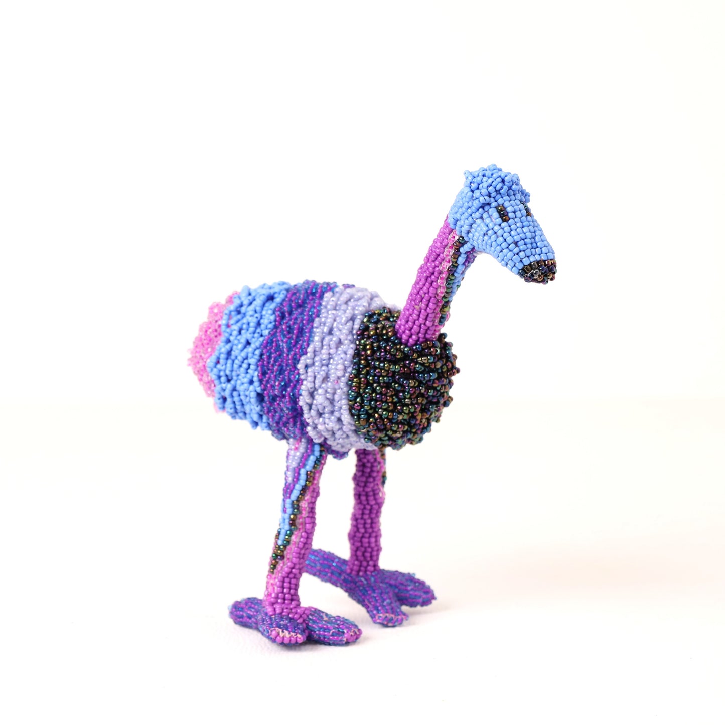 beaded ostrich art