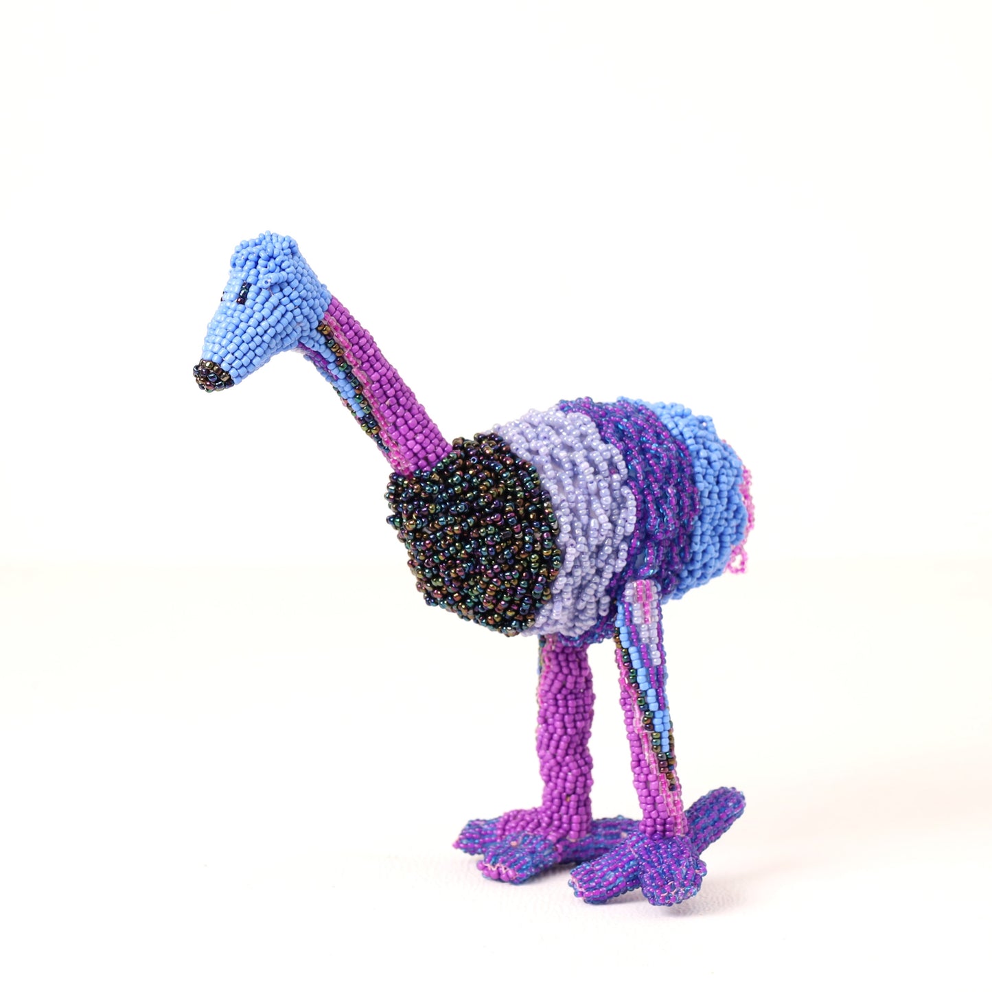 beaded ostrich art