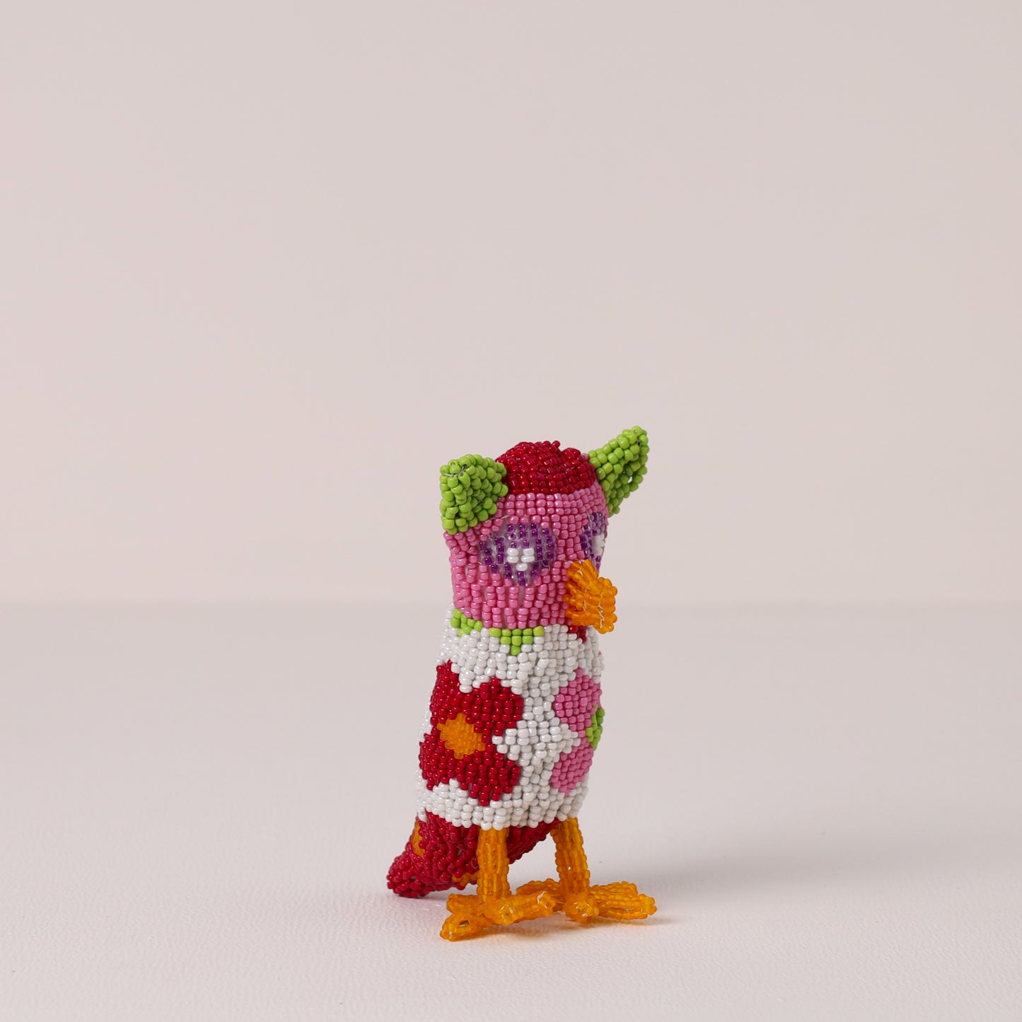 beaded owl art