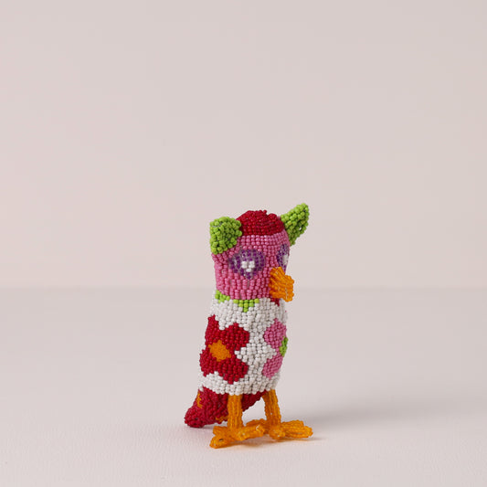 beaded owl art