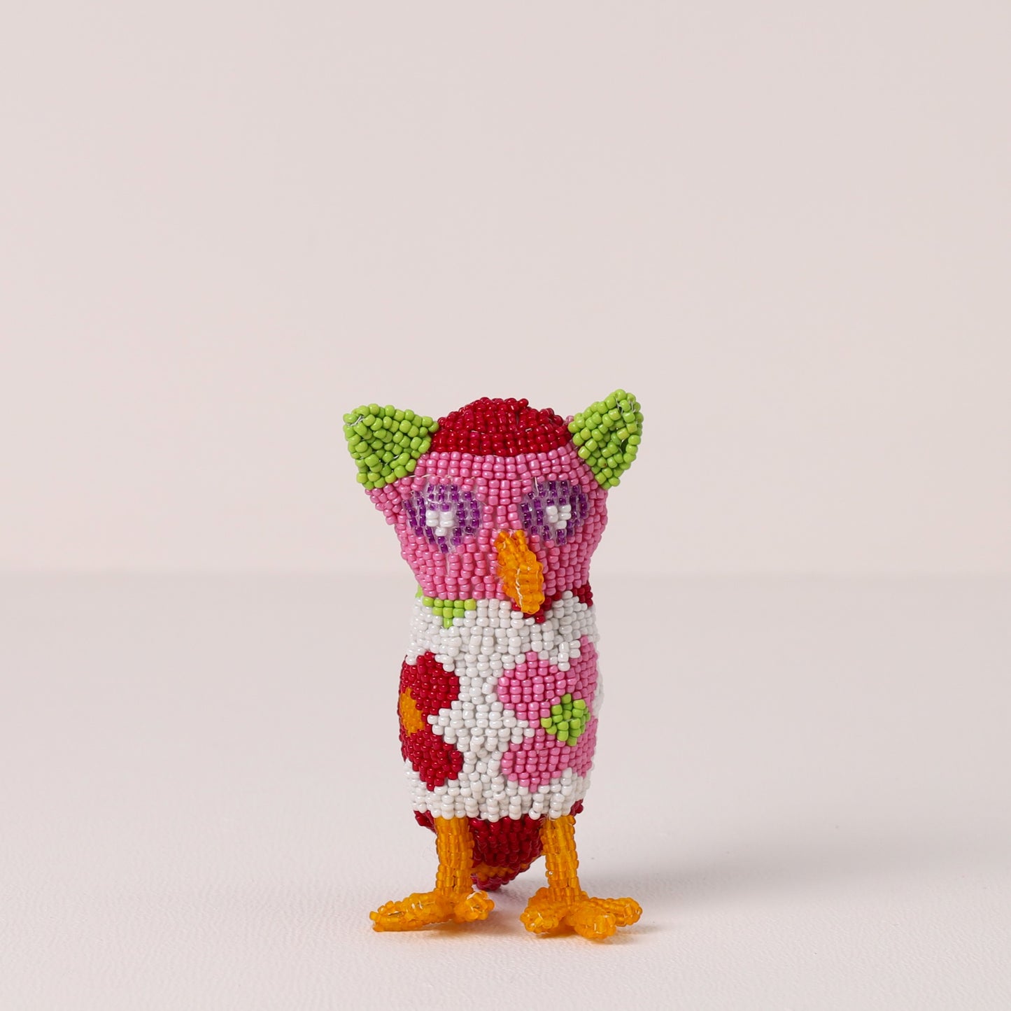 beaded owl art