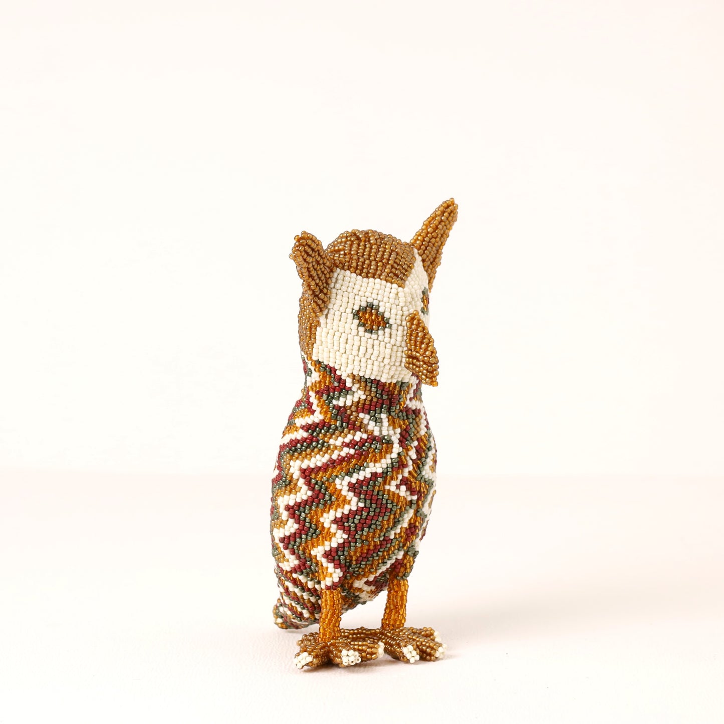 beaded owl art