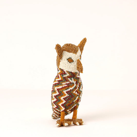 beaded owl art