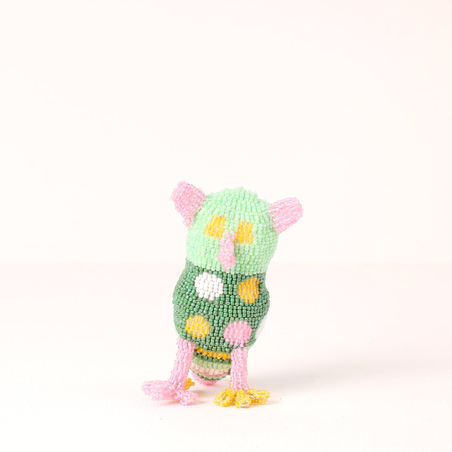 beaded owl art