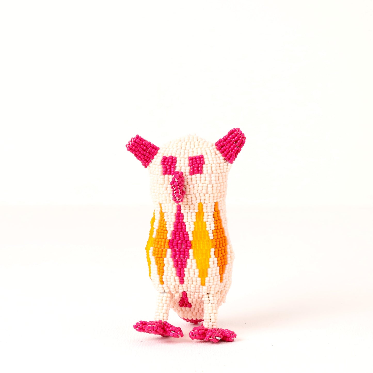 beaded owl art