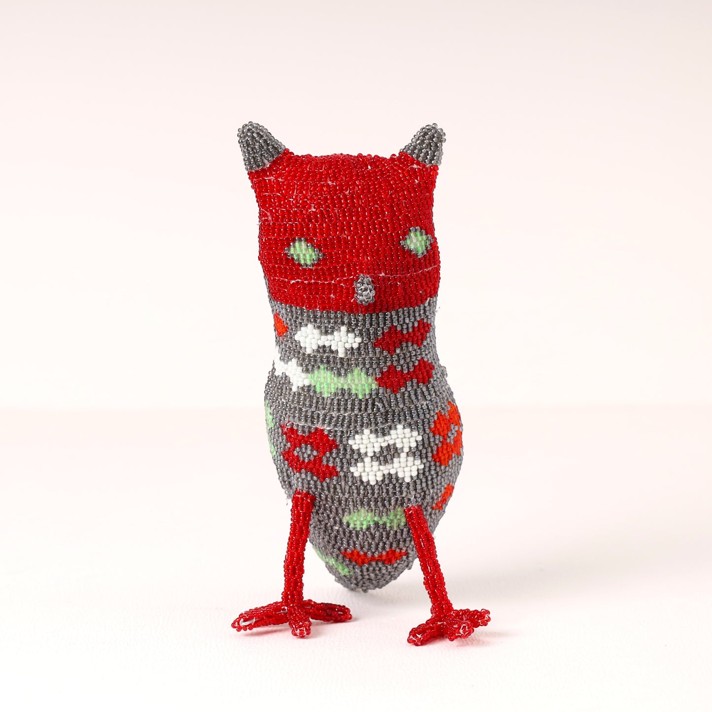 beaded owl art