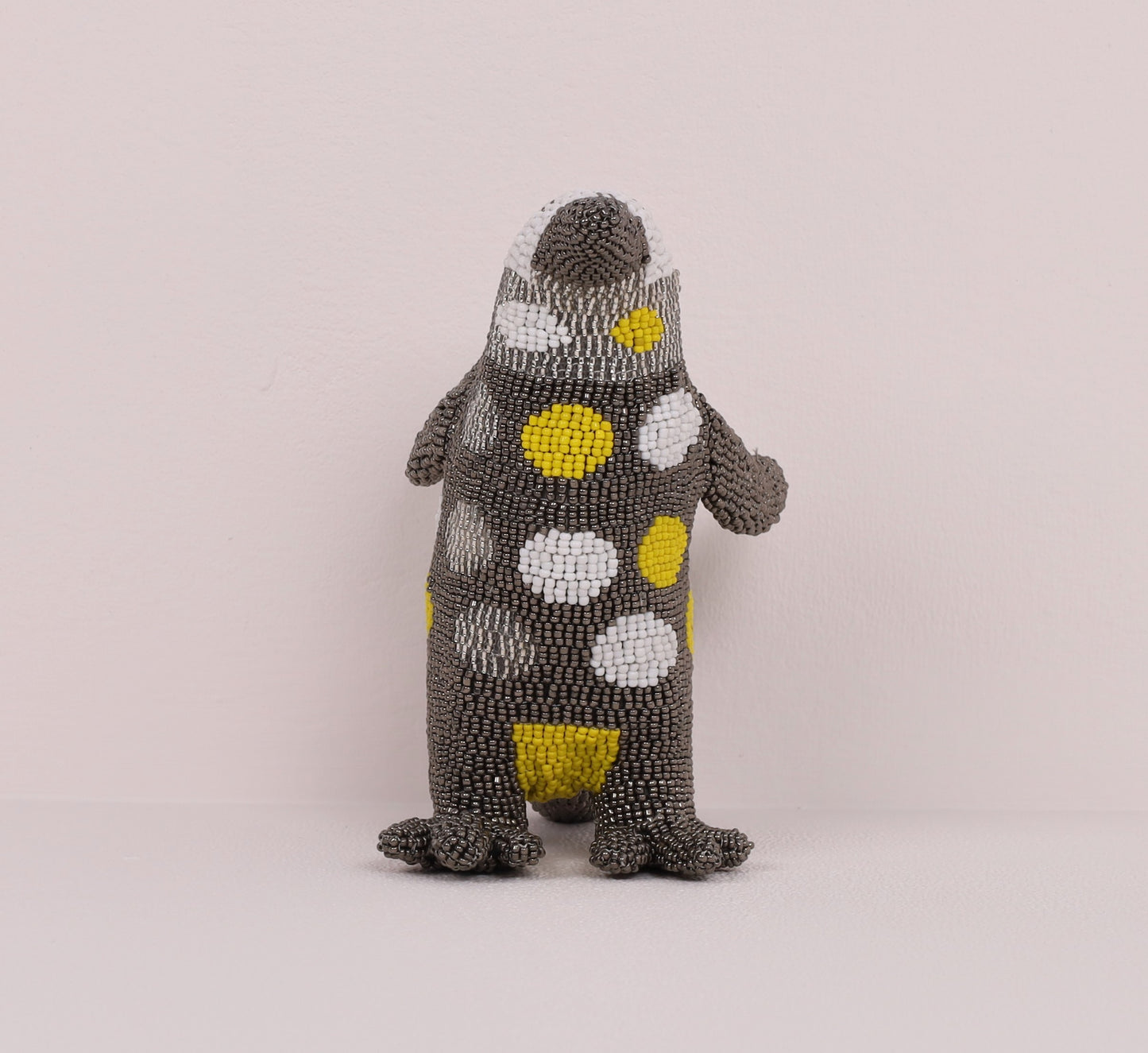 beaded penguin art