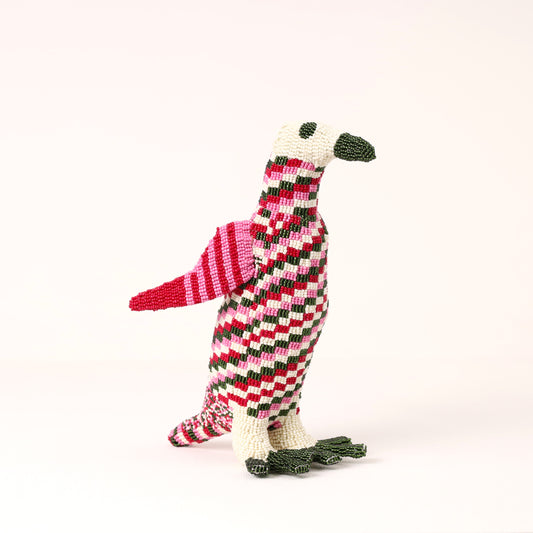 beaded penguin art
