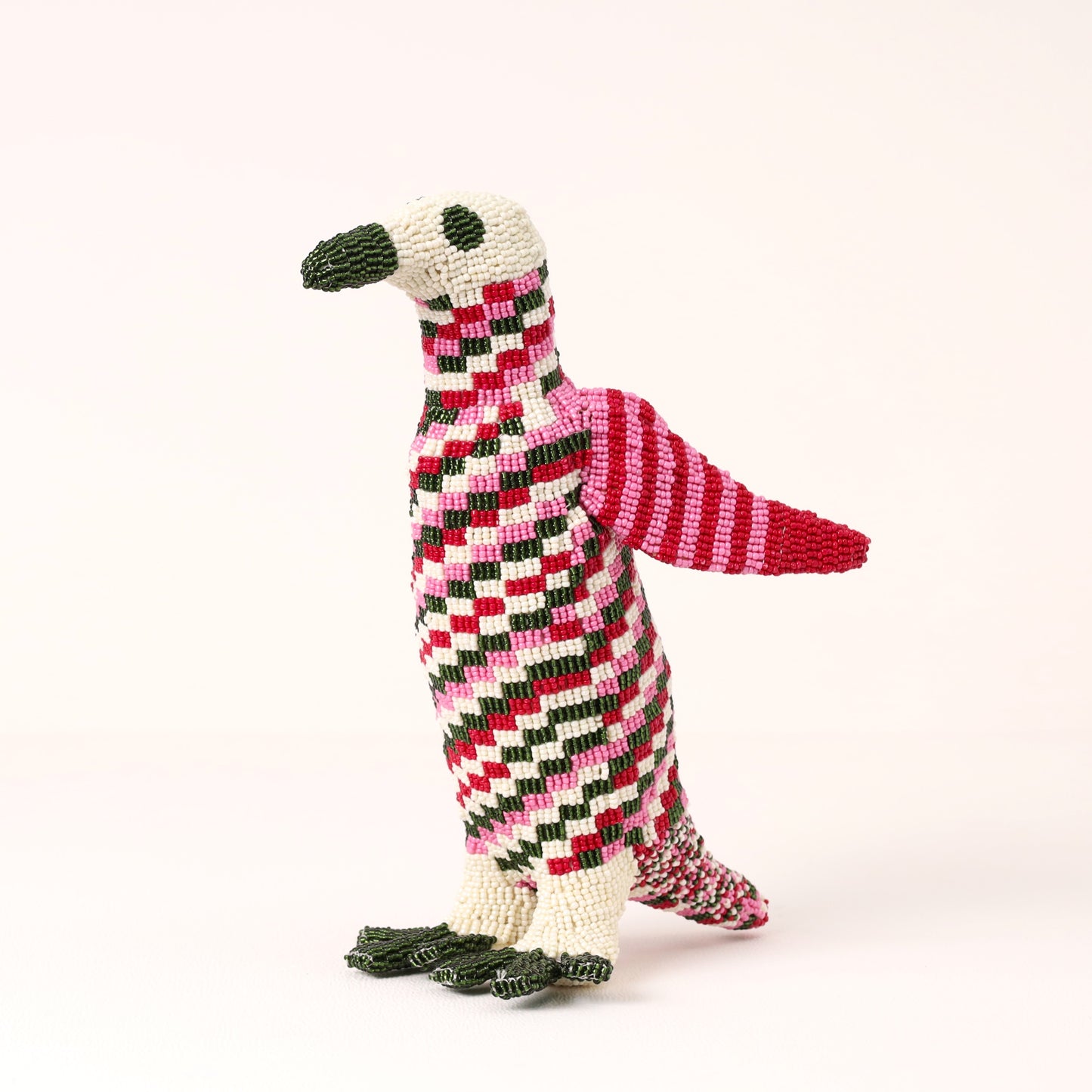 beaded penguin art