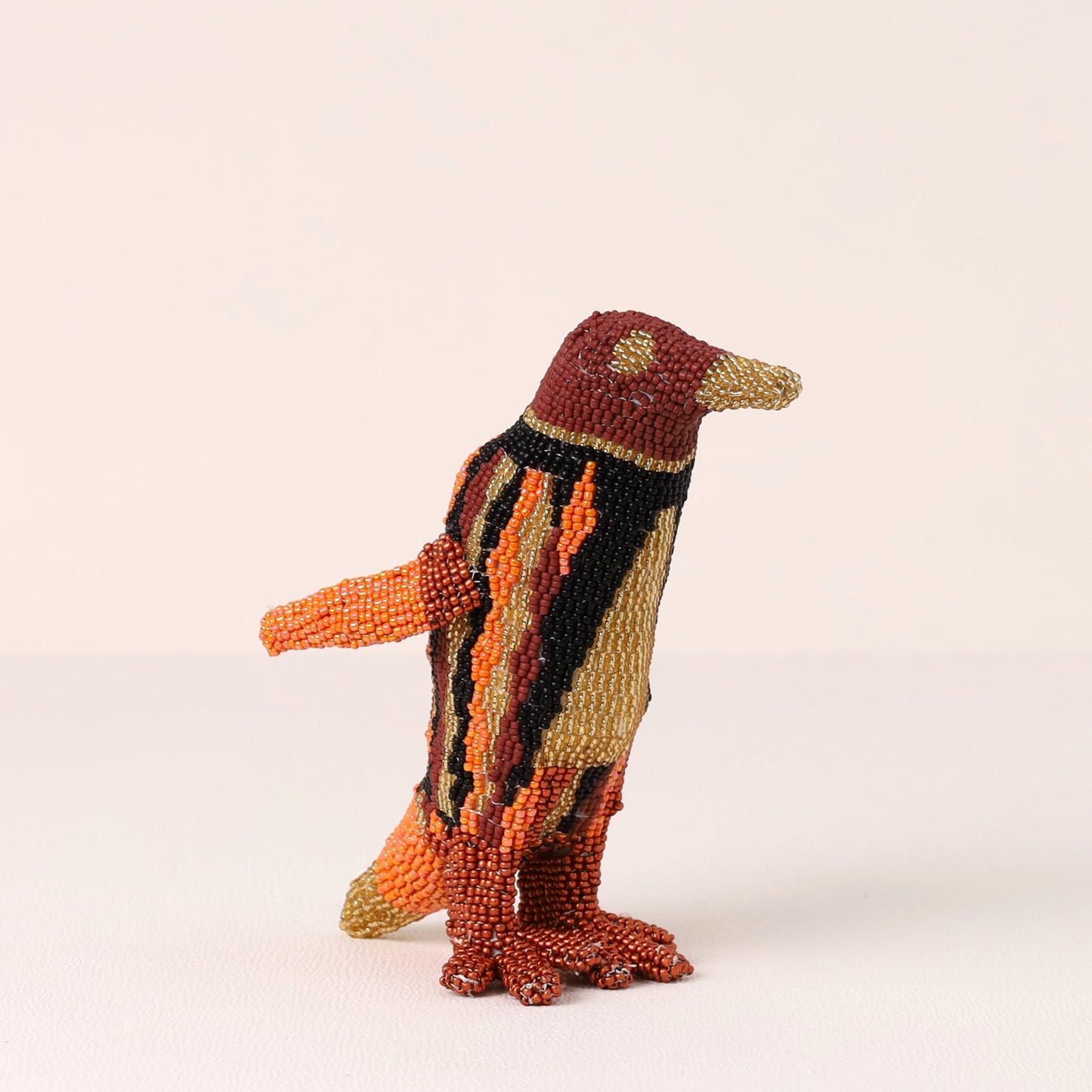 beaded penguin art