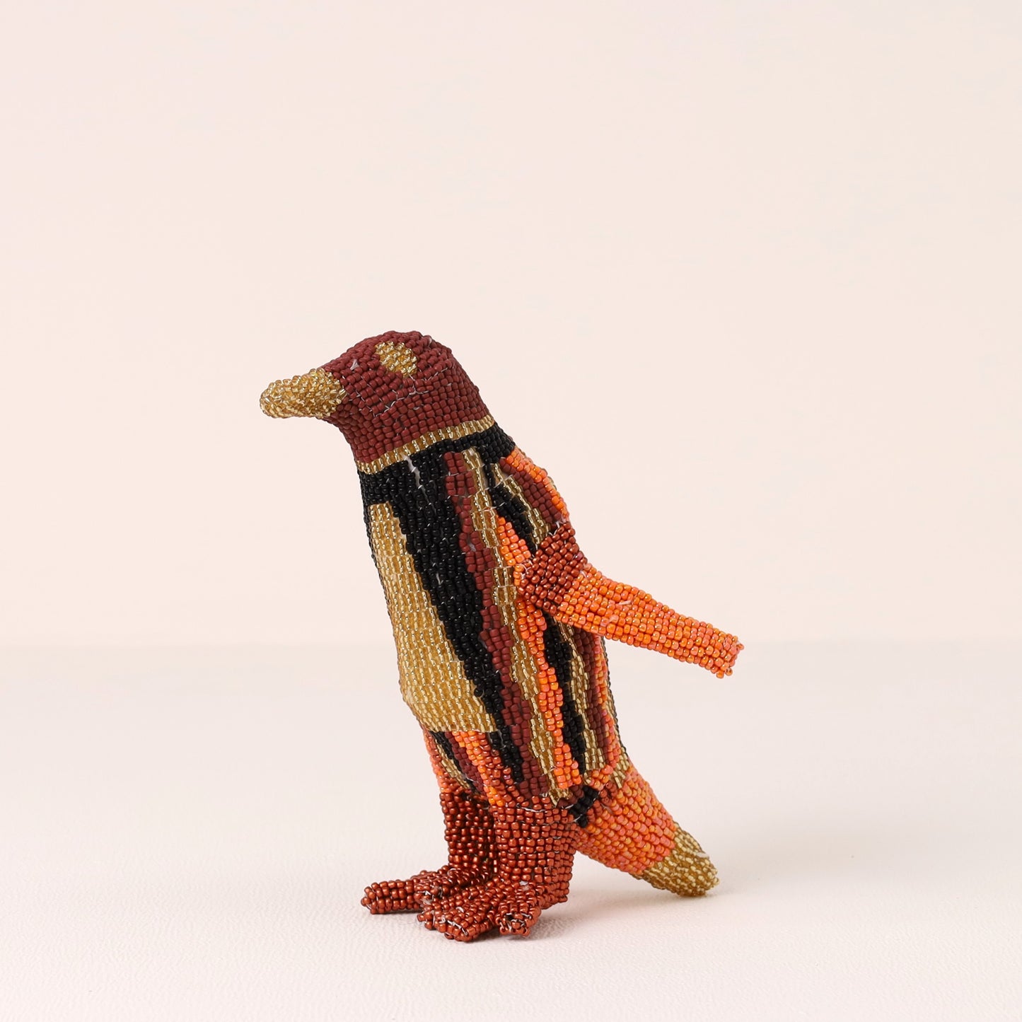 beaded penguin art