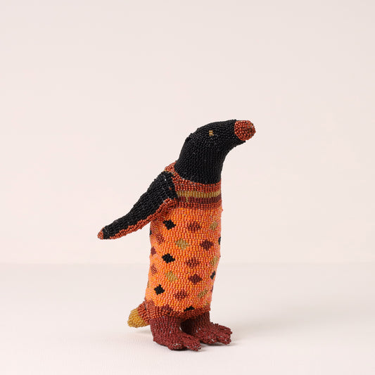 beaded penguin art