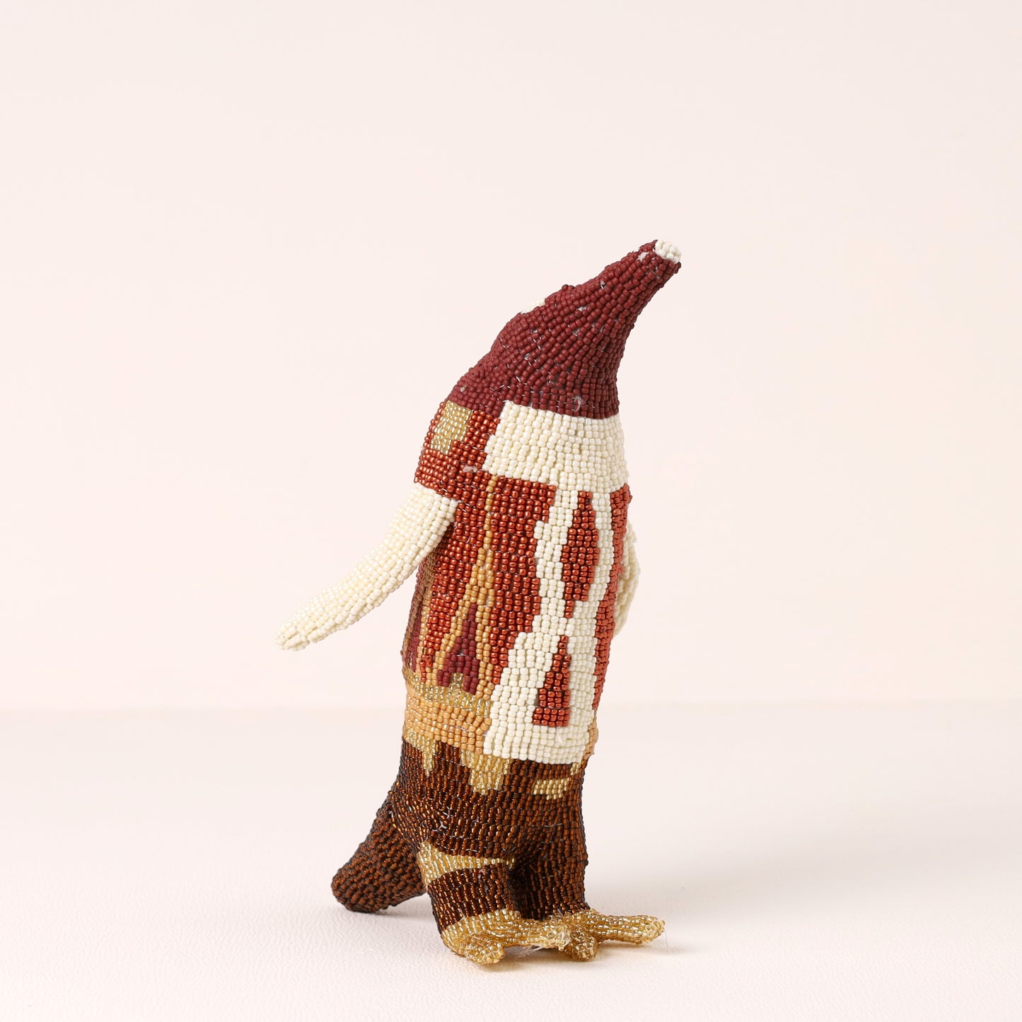 beaded penguin art
