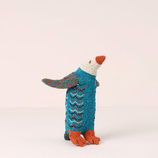 beaded penguin art