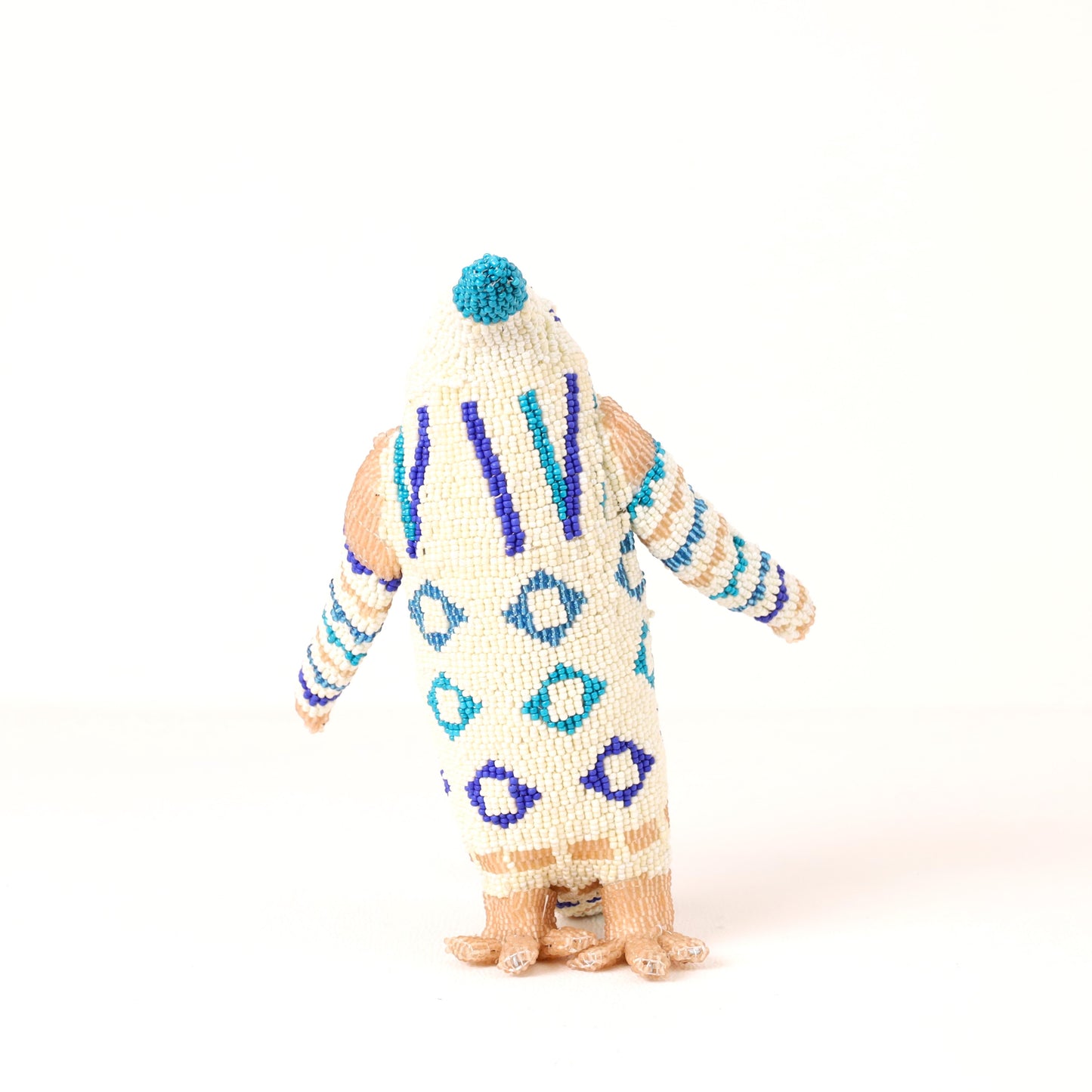 beaded penguin art