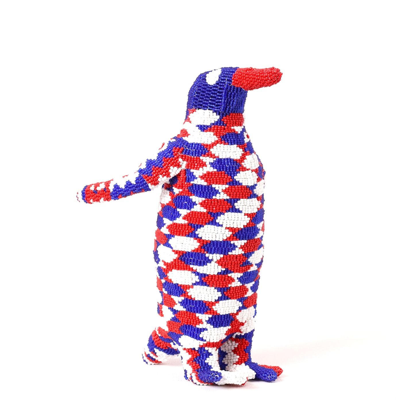 beaded penguin art