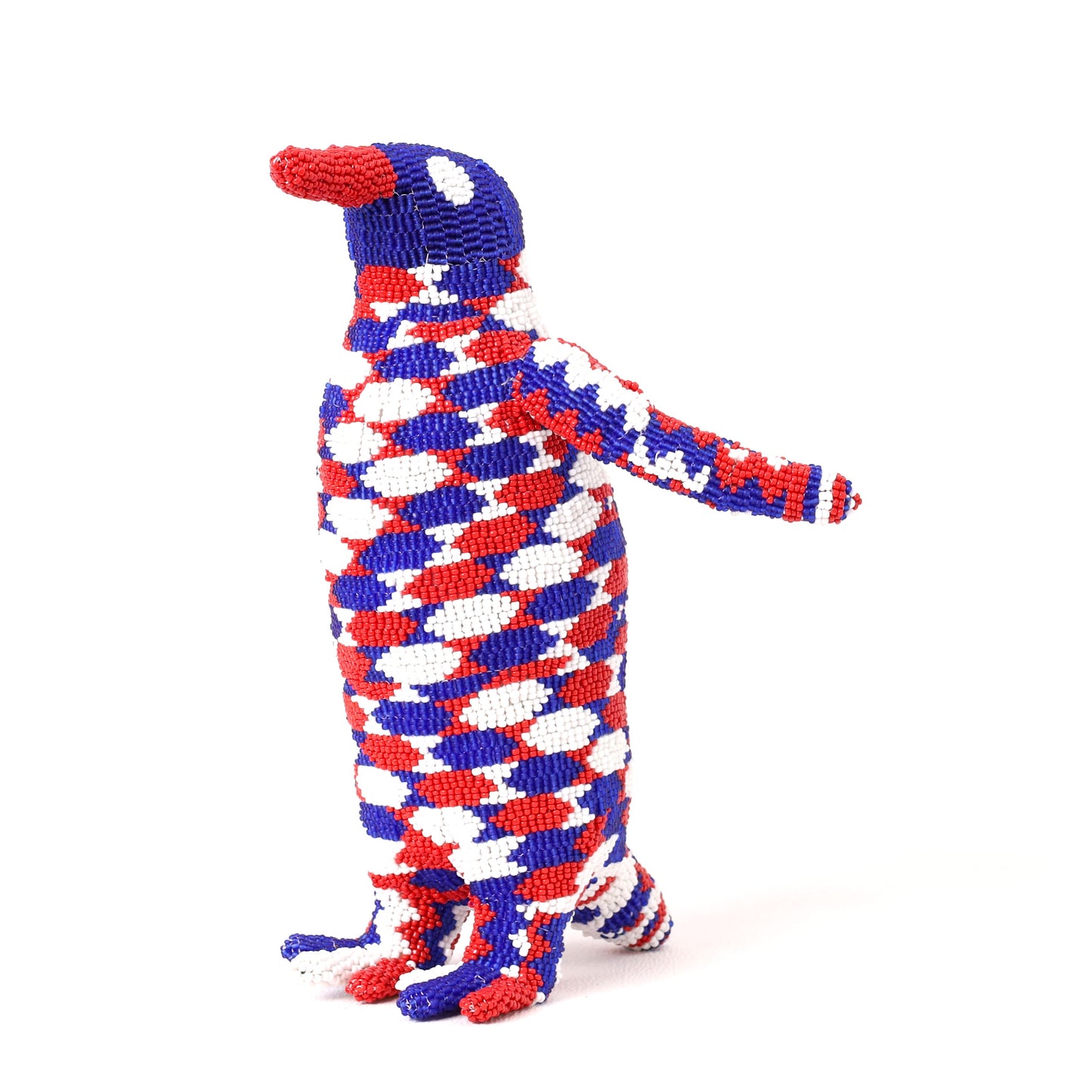 beaded penguin art