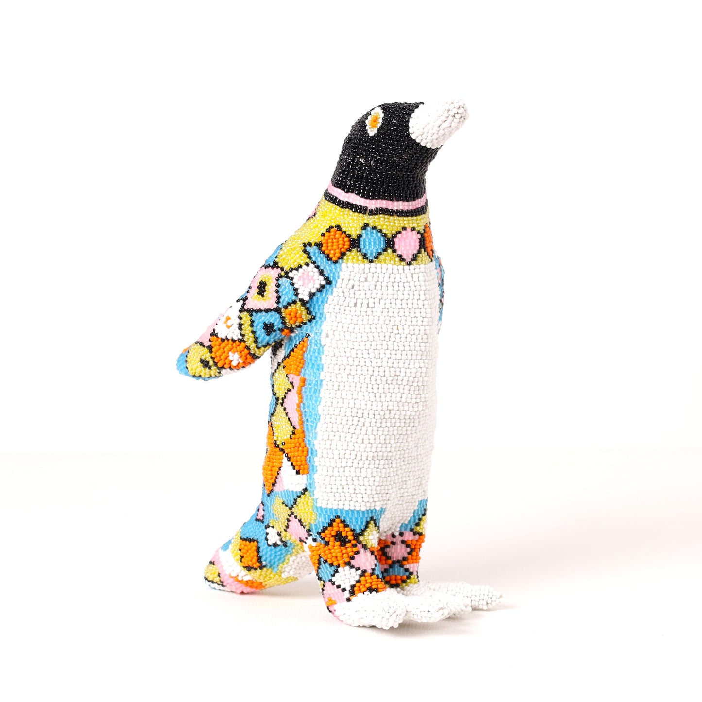 beaded penguin art
